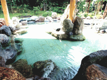 「小樽朝里クラッセホテル」の露天風呂