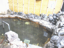 「エルム高原温泉 ゆったり」の露天風呂