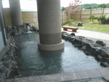 「京極温泉」の露天風呂