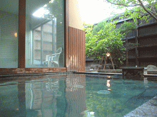 「小樽温泉 オスパ」の露天風呂