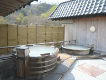 「登別 石水亭」の露天風呂