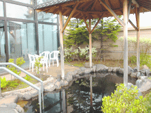 「つきさむ温泉」の露天風呂