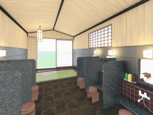 「能取の荘 かがり屋」の浴場