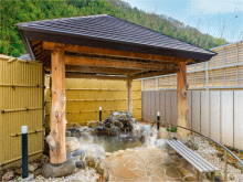 「朝里川温泉ホテル」の露天風呂